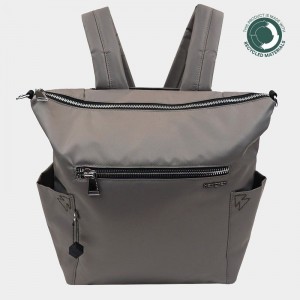 Bolso Tote Hedgren Kate Sustainably Made Convertible Mujer Gris Marrones | UTX7577XQ