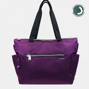 Bolso Tote Hedgren Margaret Sustainably Made Mujer Moradas | WFK8124DI